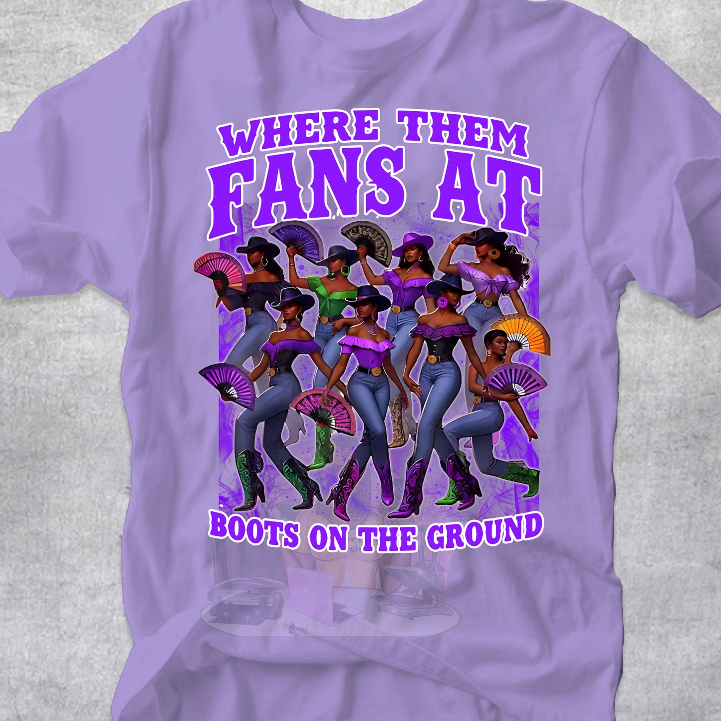 Where them fans at_purple