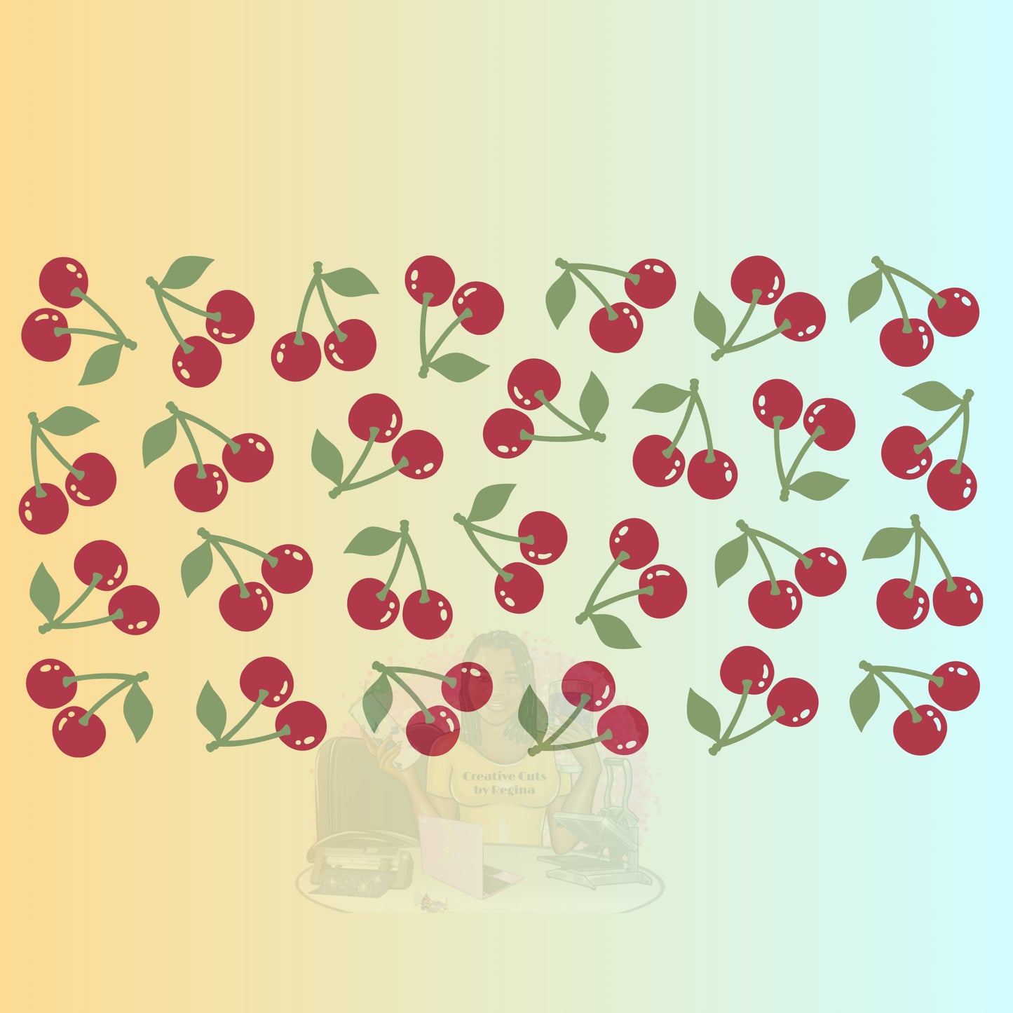Cherries blossom