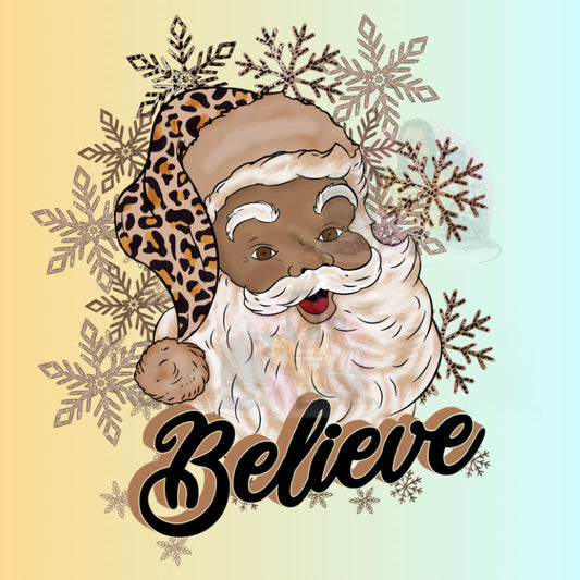 Believe Black Santa