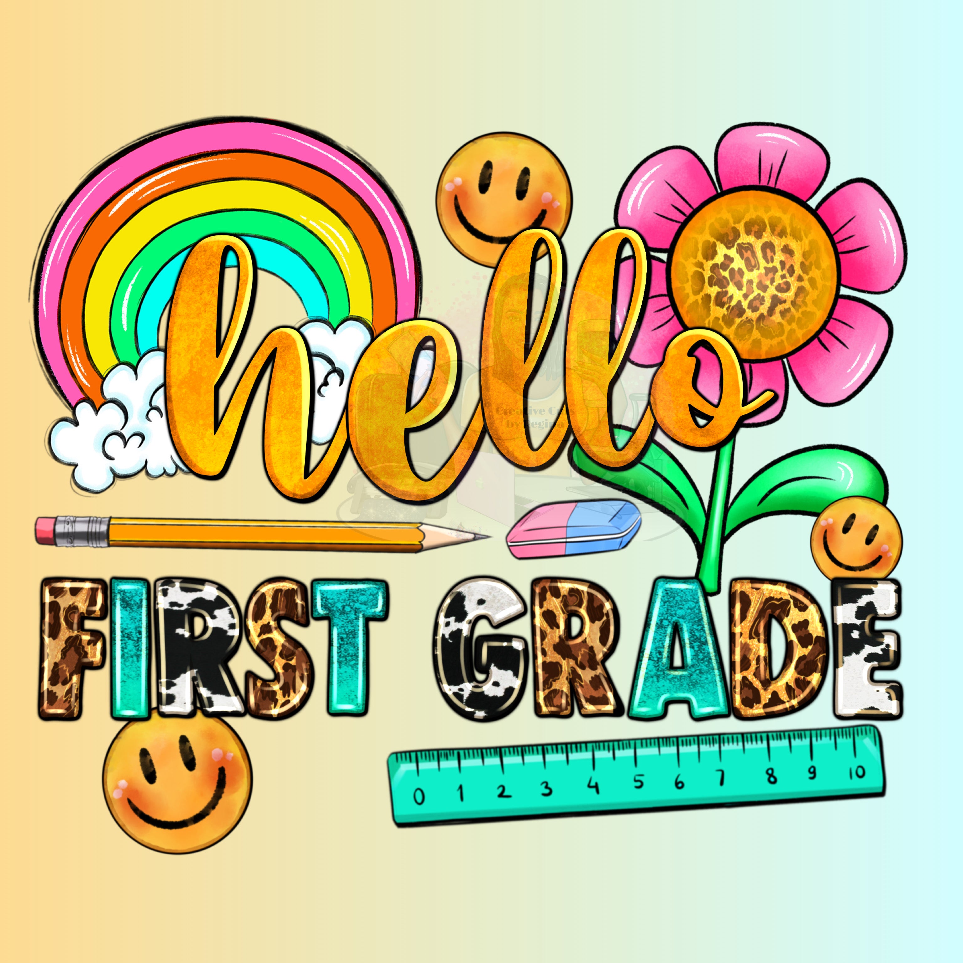 First Graders Smiling Hello First Grade_smile – CREATIVE CUTS BY REGINA
