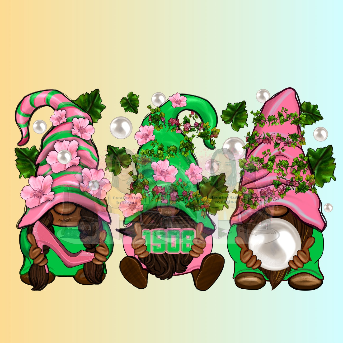 Pink_Green Gnomes